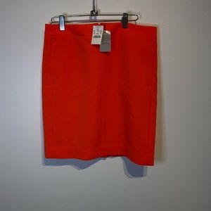 NWT J. Crew orange skirt size 8P